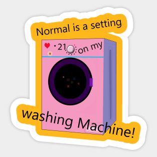 Washing Machine Sticker